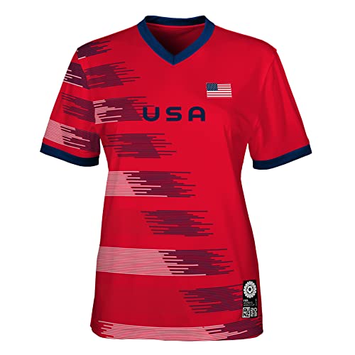 Outerstuff Womens FIFA World Cup 23 Fan Top Multicolor United States X-Small