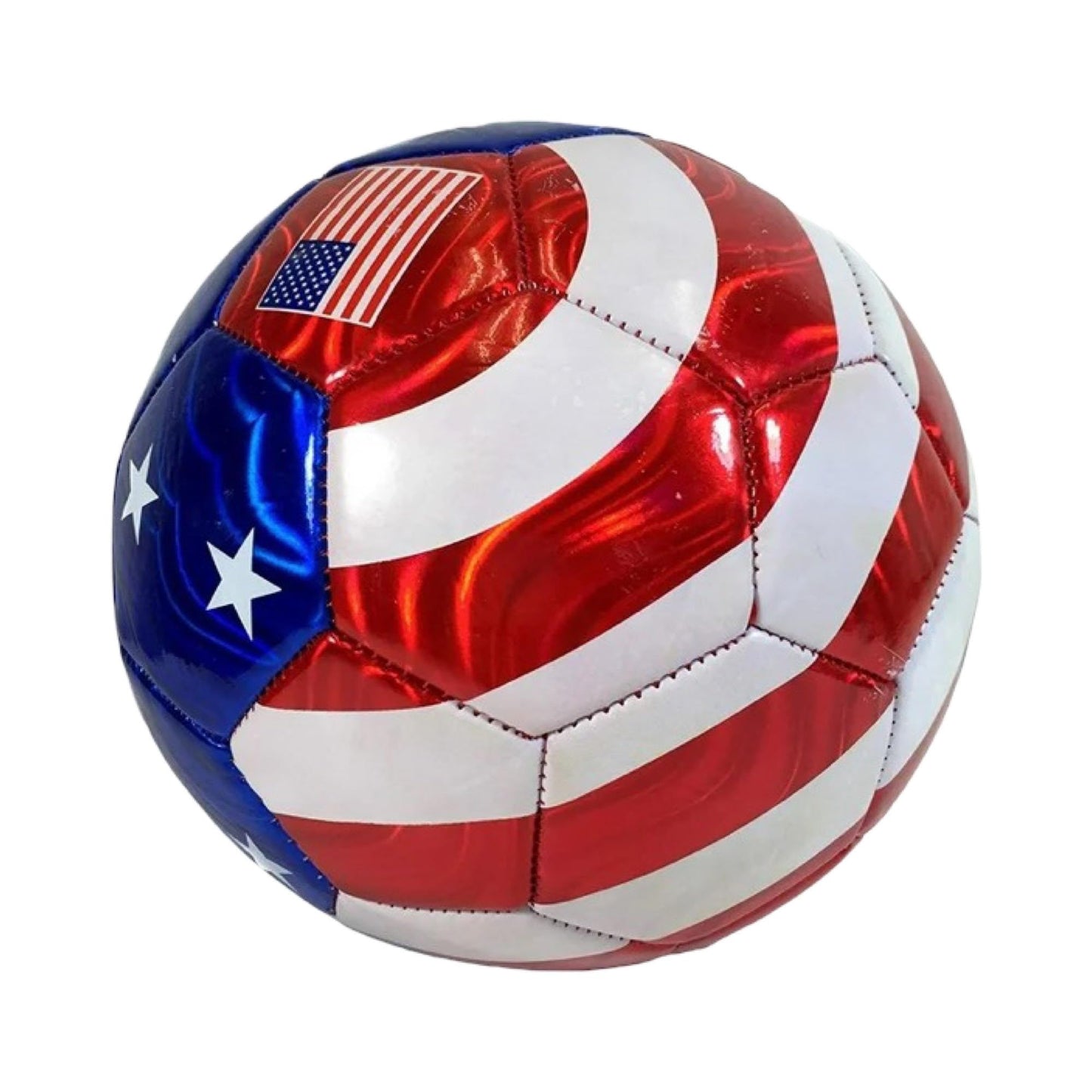 Generic USA Soccer Ball Size 5 American Soccer Ball USA Flag Soccer Ball Summer Outdoor Sports United States Team Soccer Red Blue White