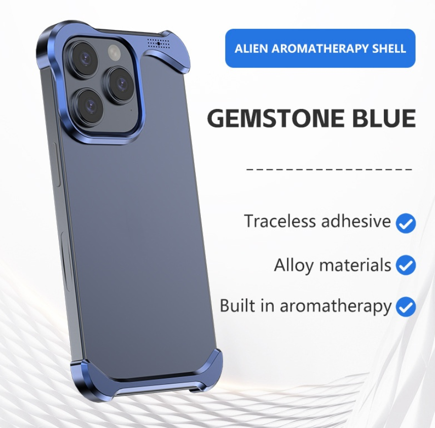 Aromatherapy Frameless Metal iPhone Case